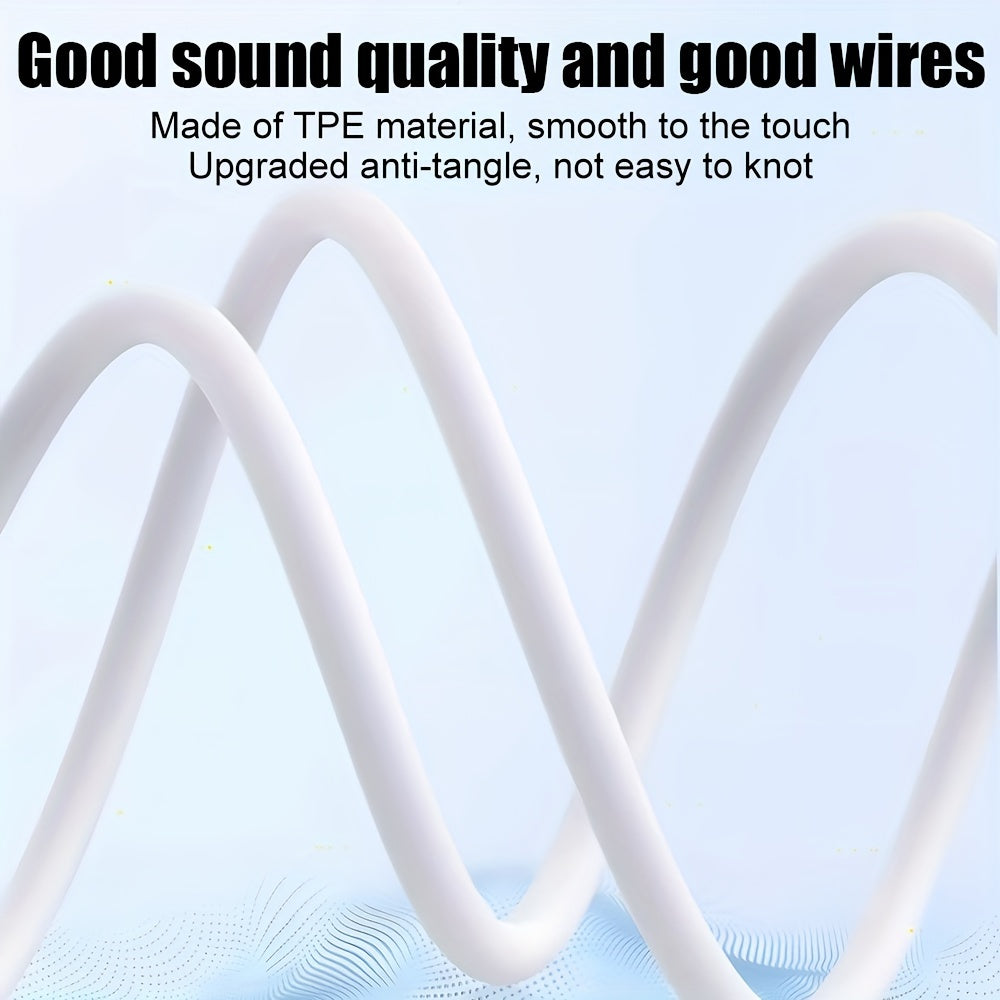 3.5mm Jack 2pcs Wired Earphones High quality sound Noise reduction for voice calls Suitable as gifts for men and women 3.5mm audio jack can be used for mobile phones,desktop computers,laptops\u002Fhardware and other devices with 3.5mm audio interface