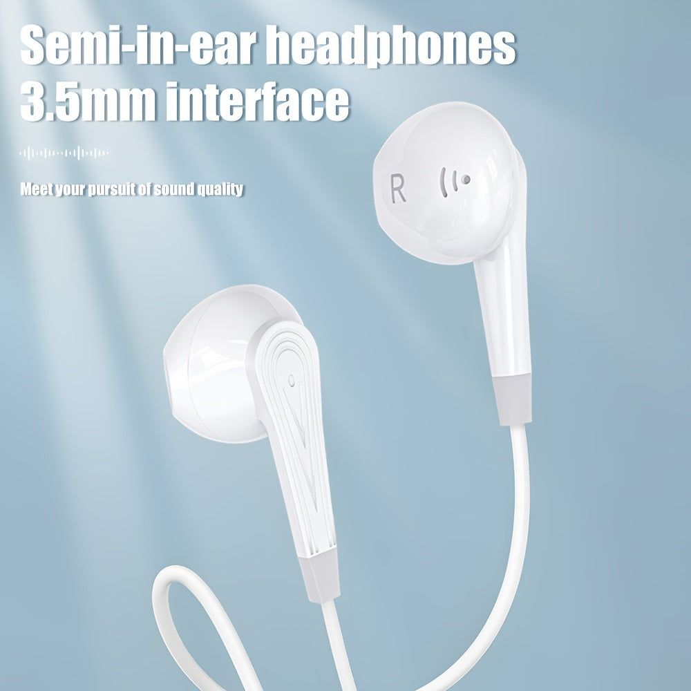 Wired Semi-In-Ear Headphones with a 3.5Mm Plug, Sold in Pairs. These Colorful Stereo Earbuds Offer High-Fidelity Sound Quality And Are Compatible with Most Devices That Have a 3.5Mm Jack, Making Them Ideal for Mobile Phones, Tablets, Gaming