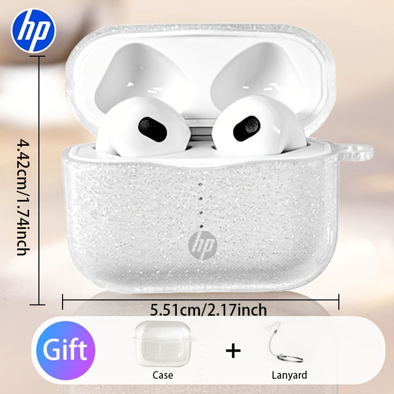 Hp True Wireless Earbuds With Free Earphone Case | 30H Playtime, Deep Bass Hi-Fi Stereo Sound, Enc Noise Reduction, Dual Mic For Clear Calls, Lightweight Comfortable Secure Fit, Touch Control, Fast Pairing