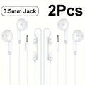 Wired Semi-In-Ear Headphones with a 3.5Mm Plug, Sold in Pairs. These Colorful Stereo Earbuds Offer High-Fidelity Sound Quality And Are Compatible with Most Devices That Have a 3.5Mm Jack, Making Them Ideal for Mobile Phones, Tablets, Gaming
