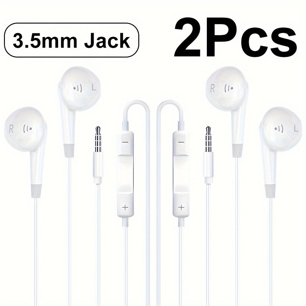 Wired Semi-In-Ear Headphones with a 3.5Mm Plug, Sold in Pairs. These Colorful Stereo Earbuds Offer High-Fidelity Sound Quality And Are Compatible with Most Devices That Have a 3.5Mm Jack, Making Them Ideal for Mobile Phones, Tablets, Gaming
