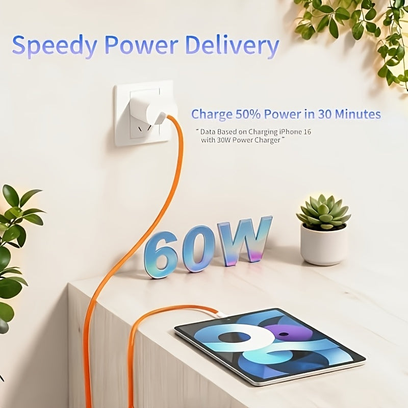 3.3\u002F6.6ft Nylon Braided USB-C to C Fast Charging Data CableCompatible with Apple iPhone 17\u002F16\u002F15 Series (including Pro\u002FPro Max Models), IPads and Other Android Phones. Ideal for Indoor, Outdoor, Travel and In-car Use.