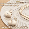 Wired Earphones, Mobile Wired Headset, 3.5Mm\u002FType-C In-Ear Cable Headphones for PC Featuring a Built-In Microphone, Hands-Free Calling, And Volume Control. Offers Excellent Sound Quality And Is Compatible with Phones, Tablets, And Desktops