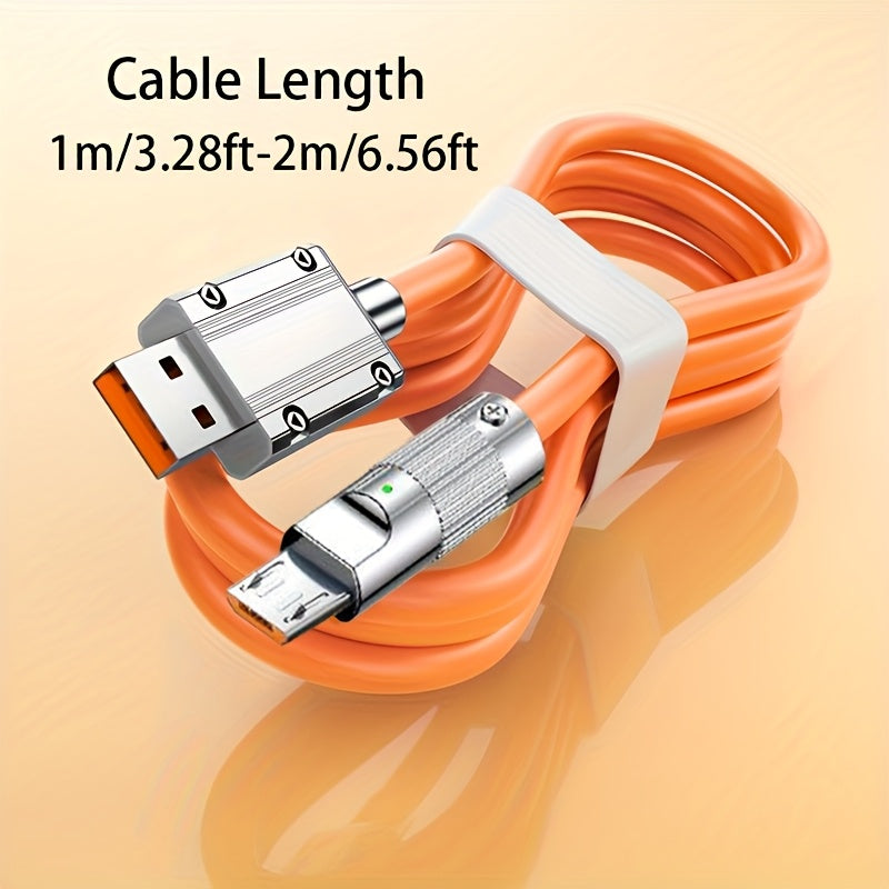 Super Fast Charging Soft USB Micro Charge Cable for Samsung Xiaomi Redmi Huawei OPPO Micro Phone Accessories Charger Cord