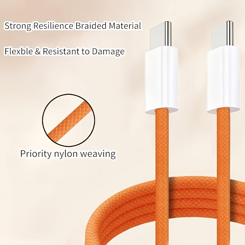 3.3\u002F6.6ft Nylon Braided USB-C to C Fast Charging Data CableCompatible with Apple iPhone 17\u002F16\u002F15 Series (including Pro\u002FPro Max Models), IPads and Other Android Phones. Ideal for Indoor, Outdoor, Travel and In-car Use.