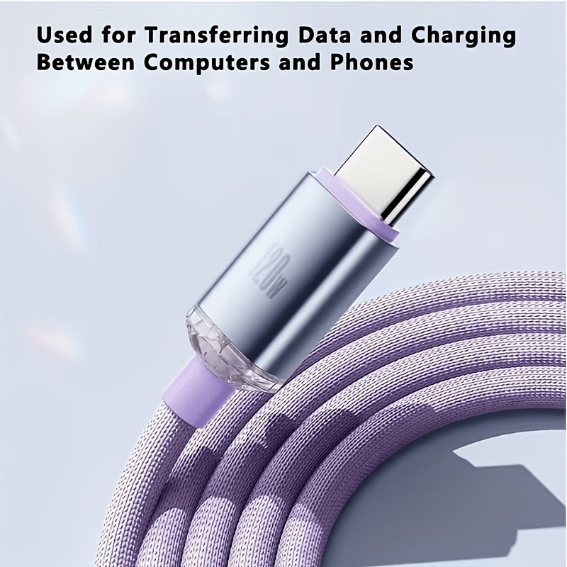 120W 6A Type C to Type C Cable for Super Fast Charging And Data Transfer, Compatible with for Samsung S24, Huawei, Xiaomi, Redmi, POCO, OPPO, And for Vivo Android Phones