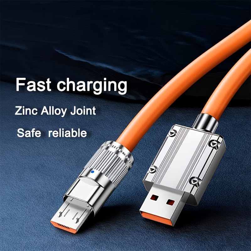 Super Fast Charging Soft USB Micro Charge Cable for Samsung Xiaomi Redmi Huawei OPPO Micro Phone Accessories Charger Cord