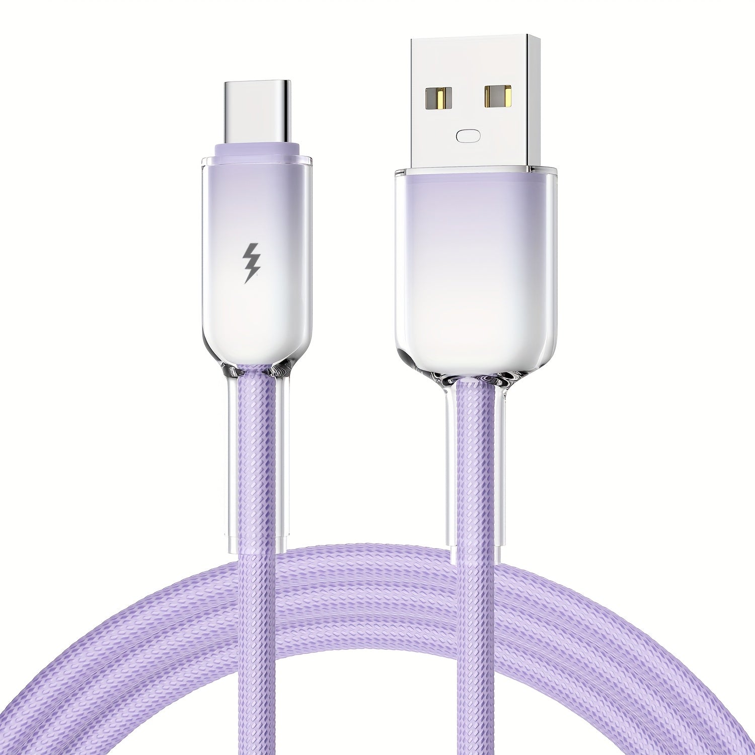 New Usb-Type-C Ice Crystal Mobile Phone Fast Charging Data Cable 60W Fast Charge, Suitable for Apple\u002FSamsung\u002FHonor\u002FXiaomi\u002FVivo\u002FOppo, Supports PD3.0 Protocol. Supports 3000+ Infinite Folding