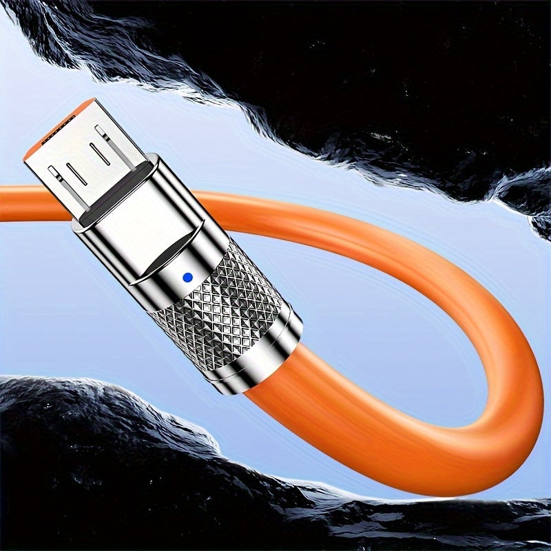 Super Fast Charging Soft USB Micro Charge Cable for Samsung Xiaomi Redmi Huawei OPPO Micro Phone Accessories Charger Cord