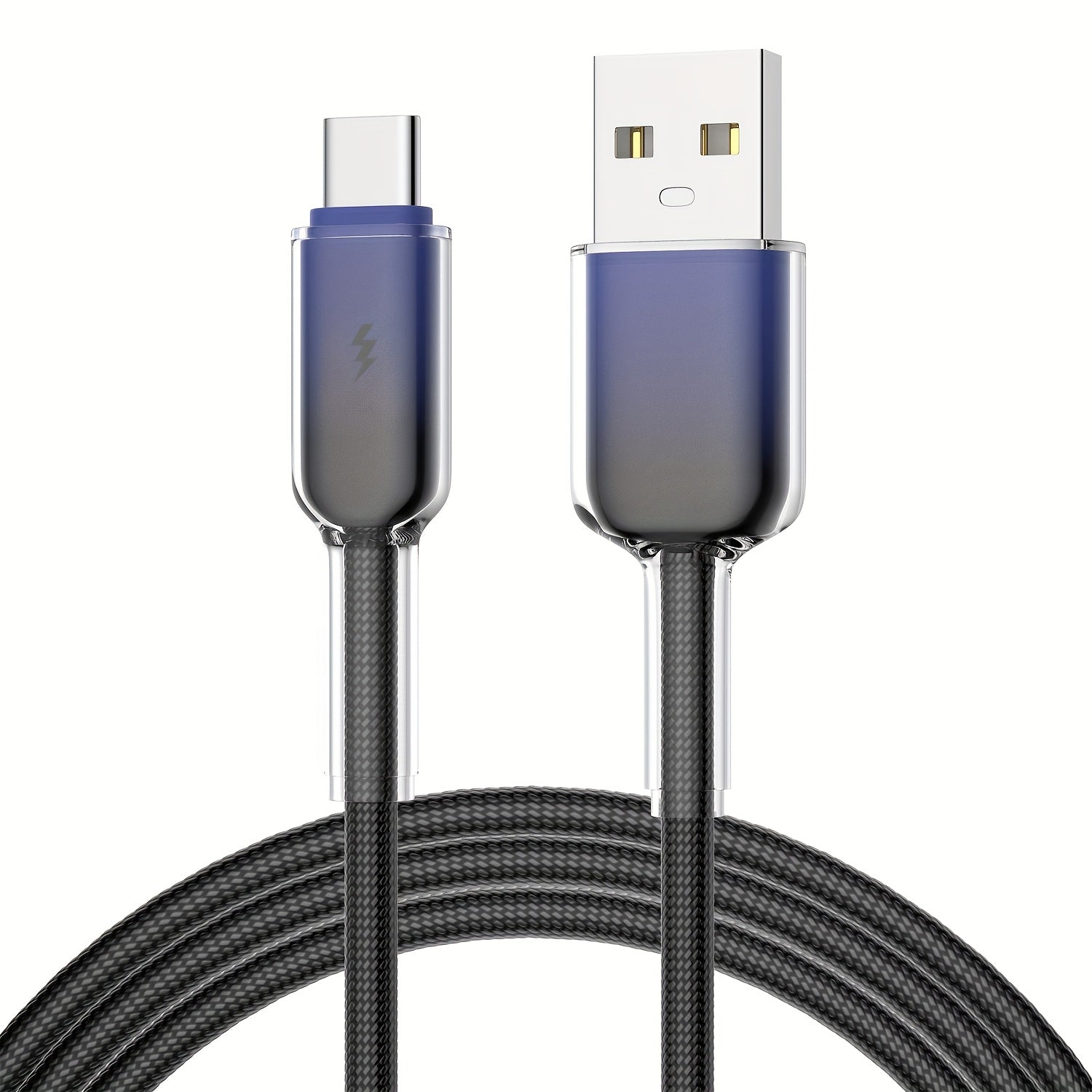 New Usb-Type-C Ice Crystal Mobile Phone Fast Charging Data Cable 60W Fast Charge, Suitable for Apple\u002FSamsung\u002FHonor\u002FXiaomi\u002FVivo\u002FOppo, Supports PD3.0 Protocol. Supports 3000+ Infinite Folding