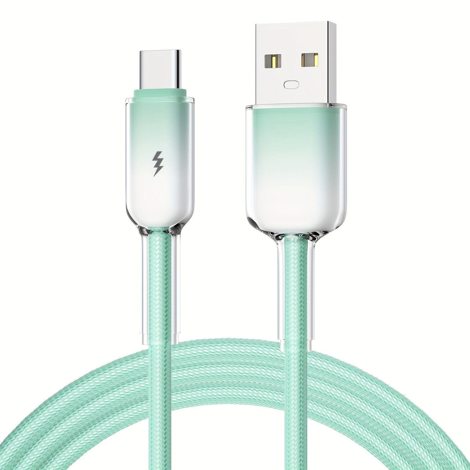 New Usb-Type-C Ice Crystal Mobile Phone Fast Charging Data Cable 60W Fast Charge, Suitable for Apple\u002FSamsung\u002FHonor\u002FXiaomi\u002FVivo\u002FOppo, Supports PD3.0 Protocol. Supports 3000+ Infinite Folding