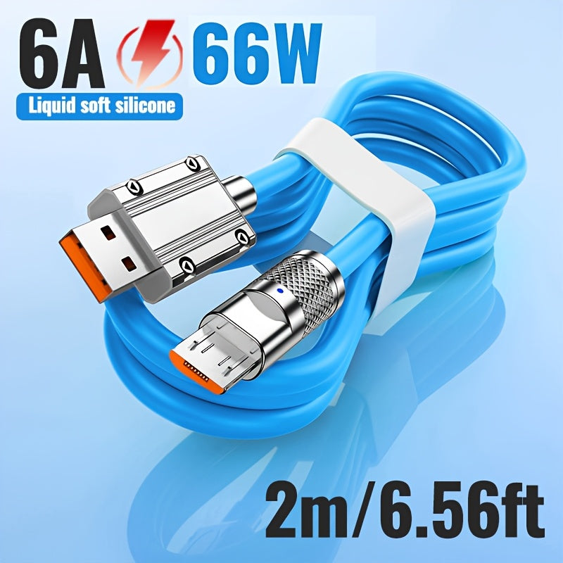 Super Fast Charging Soft USB Micro Charge Cable for Samsung Xiaomi Redmi Huawei OPPO Micro Phone Accessories Charger Cord