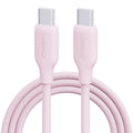 1pc USB C to USB C Cable, Type-C Charging Cable 60W, 6.6ft Soft Touch Fast Charging, Compatible with 2022 MacBook Pro, iPad Air 4\u002F5, iPad Mini 6, iPad Pro 12.9, Galaxy S22 Ultra, Pixel, Ps5, Switch, Pink