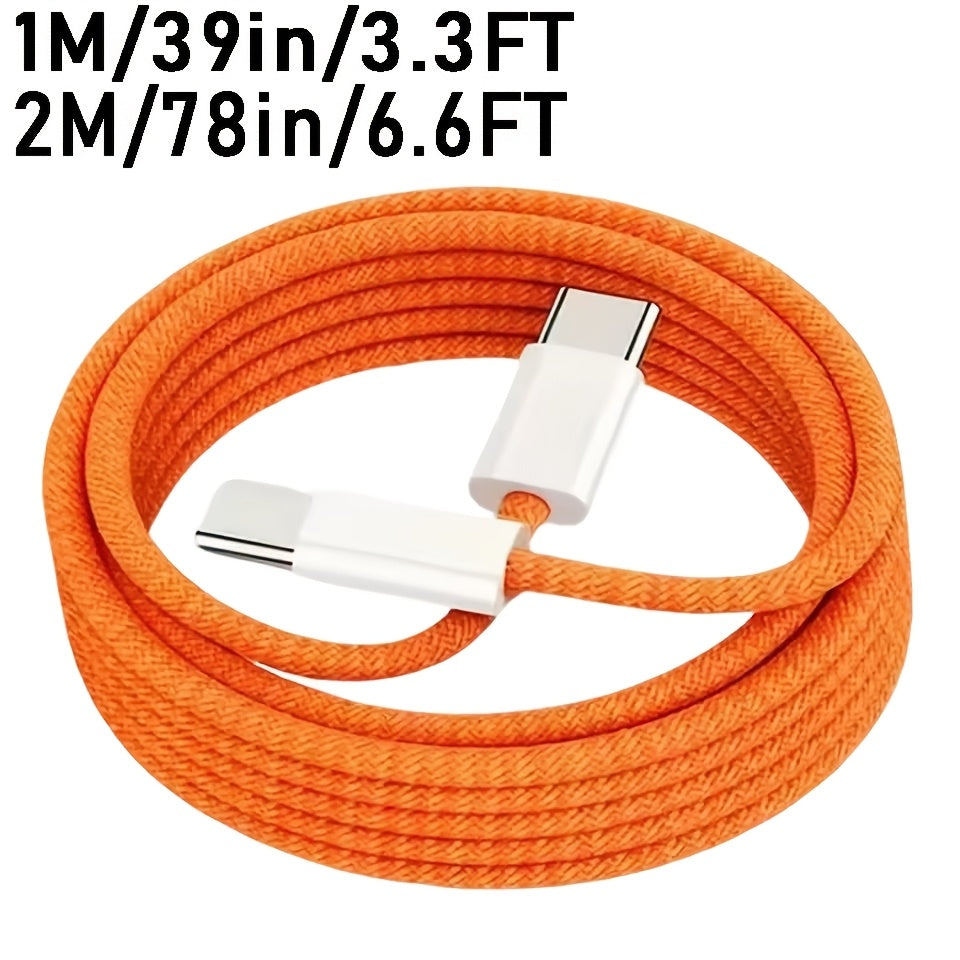 3.3\u002F6.6ft Nylon Braided USB-C to C Fast Charging Data CableCompatible with Apple iPhone 17\u002F16\u002F15 Series (including Pro\u002FPro Max Models), IPads and Other Android Phones. Ideal for Indoor, Outdoor, Travel and In-car Use.