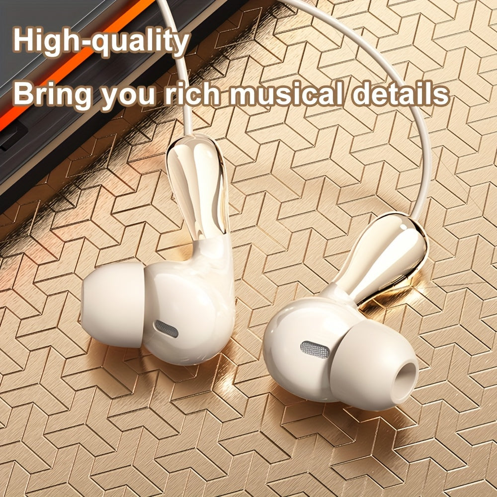 Wired Earphones, Mobile Wired Headset, 3.5Mm\u002FType-C In-Ear Cable Headphones for PC Featuring a Built-In Microphone, Hands-Free Calling, And Volume Control. Offers Excellent Sound Quality And Is Compatible with Phones, Tablets, And Desktops