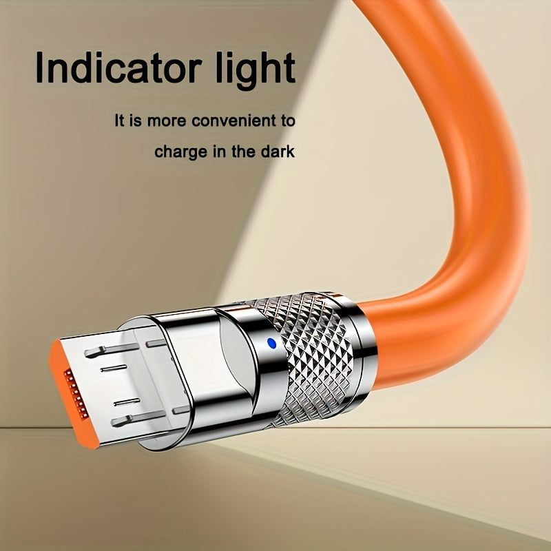 Super Fast Charging Soft USB Micro Charge Cable for Samsung Xiaomi Redmi Huawei OPPO Micro Phone Accessories Charger Cord